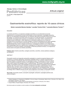 Gastroenteritis eosinof&iacute;lica: reporte de 16 casos