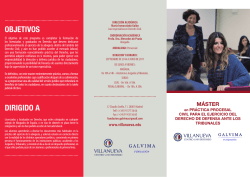 M&aacute;ster en Pr&aacute;ctica Procesal Civil para el ejercicio del