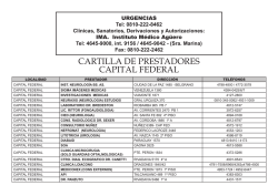cartilla de prestadores capital federal - ospic