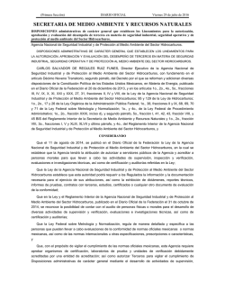 SECRETARIA DE MEDIO AMBIENTE Y RECURSOS NATURALES