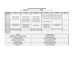 horarios sexto ago-dic 2016 - Facultad de Medicina de la UACH
