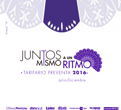 tarifario preventa 2016