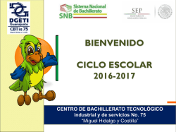 bienvenido ciclo escolar 2016-2017