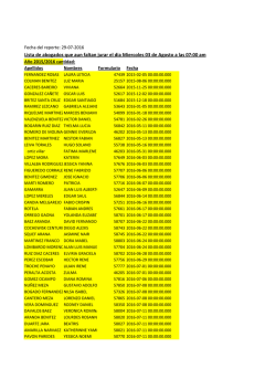 Juramento Mi&eacute;rcoles 03 de Agosto 2016