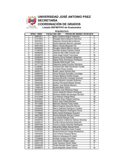 Arquitectura - Universidad Jos&eacute; Antonio P&aacute;ez