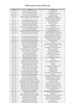 Agenda - Encuentro Laboral 2016 - Ceproem