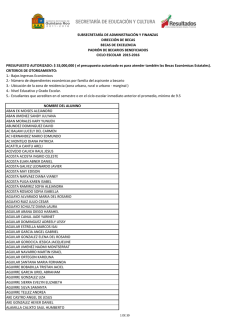 CRITERIOS DE OTORGAMIENTO