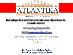 Operatividad de Comercio Exterior