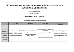 Agenda - Universidad San Francisco de Quito