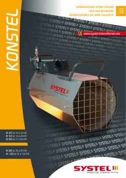 g&eacute;n&eacute;rateurs d`air chaud hot air blowers generadores de aire caliente