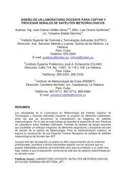 DISE&Ntilde;O DE UN LABORATORIO DOCENTE PARA CAPTAR Y