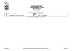 segunda lista de admitidos