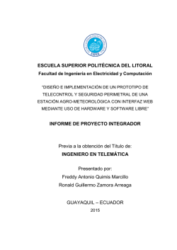 INGENIERO EN TEL - DSpace en ESPOL