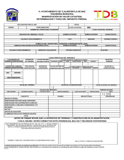 h. ayuntamiento de tlalnepantla de baz tesorer&iacute;a municipal