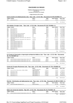 Demonstrativo anexo - Prefeitura de Juiz de Fora