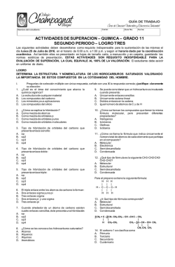 actividades de superaci&oacute;n segundo periodo