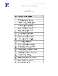 Bonaterra Primero - Colegio de Ciencias y Letras de Tepic
