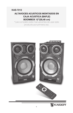 KAS-7212 ALTAVOCES ACUSTICOS MONTADOS EN CAJA