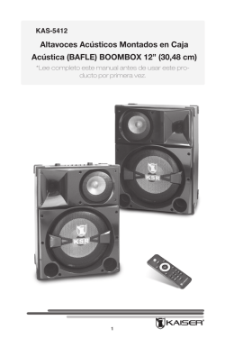 (BAFLE) BOOMBOX 12&rdquo; (30,48 cm)