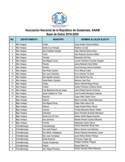 Asociaci&oacute;n Nacional de la Rep&uacute;blica de Guatemala, ANAM Base de