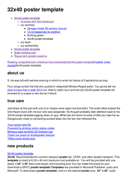 32x40 poster template
