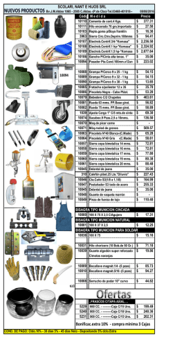 Bonificac.extra 10% - compra m&iacute;nima 3 Cajas - Scolari