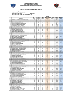 CALIFICACIONES DISE&Ntilde;O MECANICO