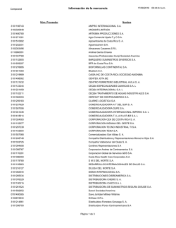 Informaci&oacute;n de la mercanc&iacute;a