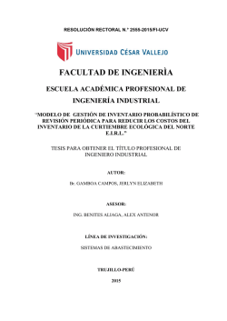 proyecto de tesis - Repositorio de la Universidad Cesar Vallejo