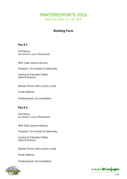PANTERESPORTS 2016