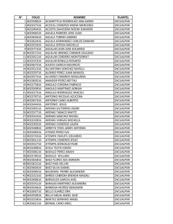 n&deg; folio nombre plantel 1 402358016 acametitla