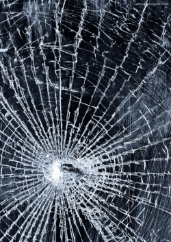 Rotura por impacto. Vidrio.