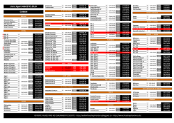 Lista Sigari AGOSTO 2016
