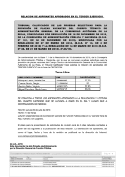 consulta la relaci&oacute;n de aprobados del tercer ejercicio