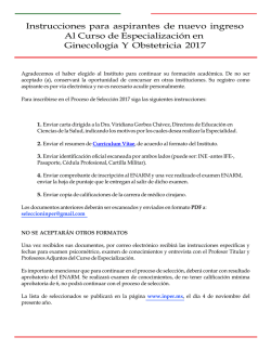Curso de Especializaci&oacute;n en Ginecolog&iacute;a y Obstetricia