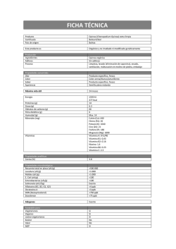 Nuestra harina de quinoa ecol&oacute;gica: FICHA