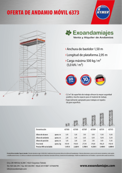 oferta de andamio m&oacute;vil 6373