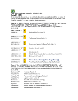 Acta N&ordm; 1371 - Club Profesionales Concordia