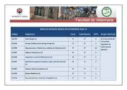 M&oacute;dulo Biling&uuml;e Grado en Veterinaria