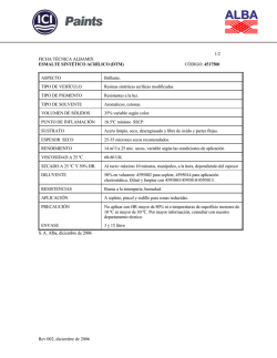 1/2 FICHA T&Eacute;CNICA ALBAMIX ESMALTE SINT&Eacute;TICO