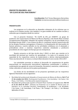 M&aacute;s informaci&oacute;n - Conservatorio de M&uacute;sica de Murcia