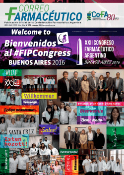 Publicaci&oacute;n Oficial de la Confederaci&oacute;n Farmac&eacute;utica Argentina