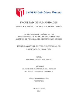 facultad de humanidades - Repositorio de la Universidad Cesar