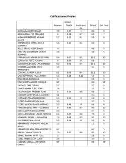 Calificaciones Finales