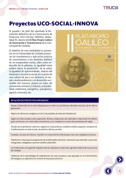 Proyectos UCO-SOCIAL-INNOVA - Helvia