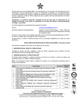 estudio de mercado - Contrataci&oacute;n SENA