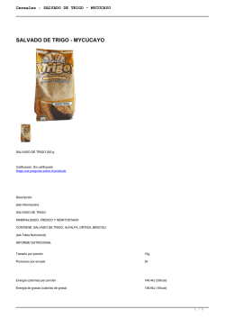 Cereales : SALVADO DE TRIGO - MYCUCAYO