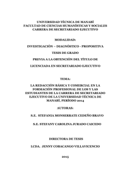 LA REDACCION BASICA Y COMERCIAL EN LA FORMACION