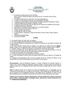 3&deg; A&ntilde;o - Colegio Pedro Moreno