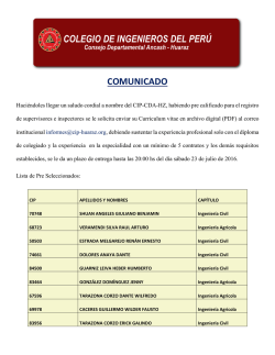 COMUNICADO - cip